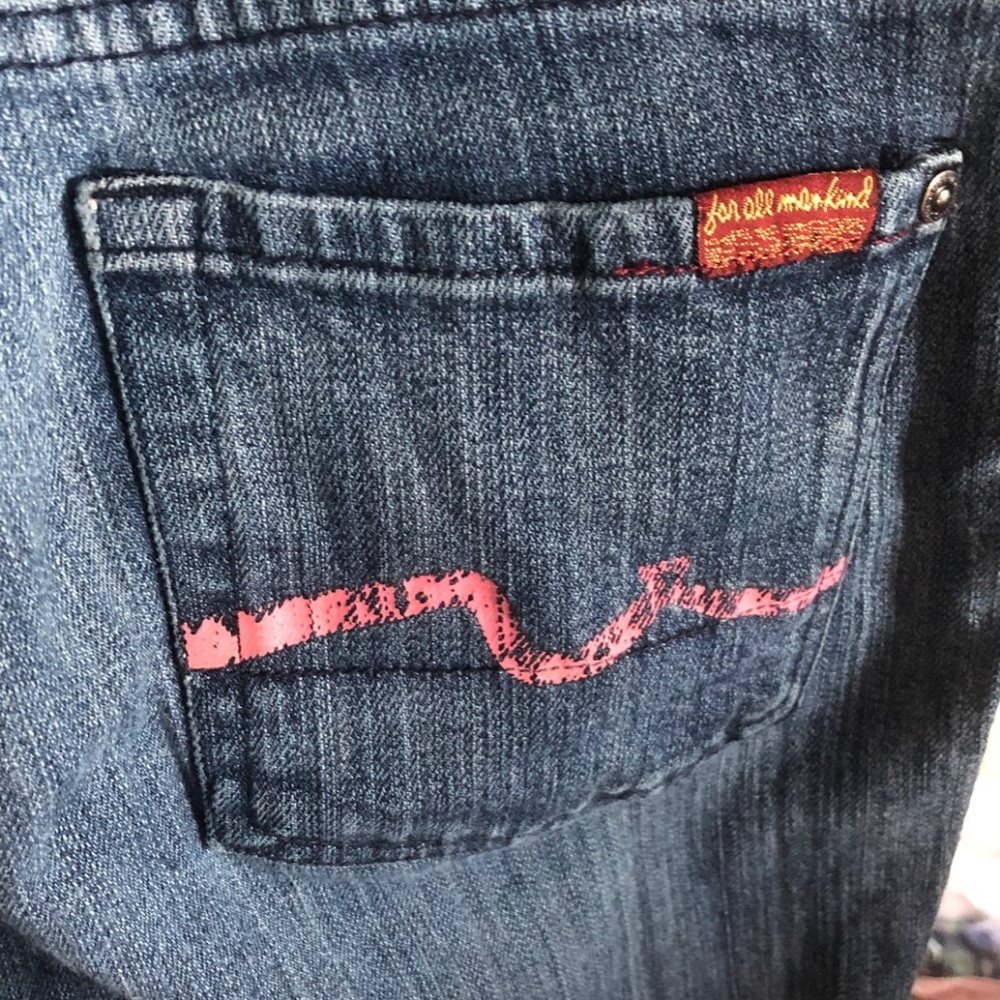 7 For All Mankind Pink Pocket Jeans